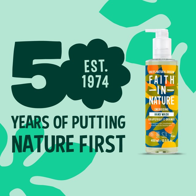 Faith in Nature grapefruit and orange hand wash 400ml - British product