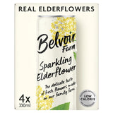 Belvoir Sparkling Elderflower Delicious & Light Cordial 4 x 330ml - British product