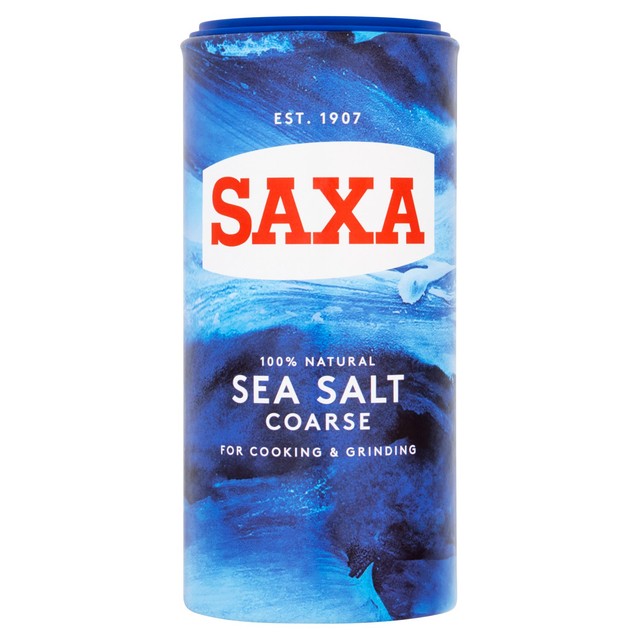 Saxa coarse sea salt 350g (British brand)