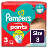 Pampers Baby-Dry Nappy Pants Size 3 (6-11kg), imported from the UK