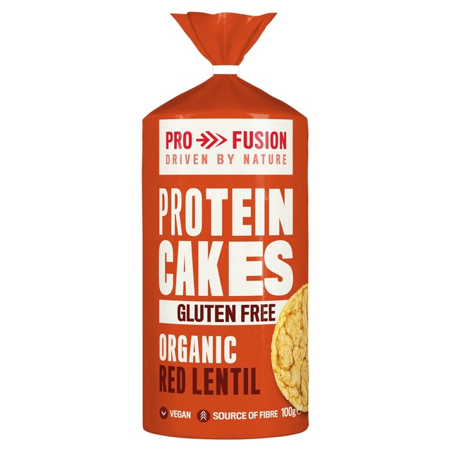 Profusion Organic Protein Lentil Cakes 100g, imported from the UK