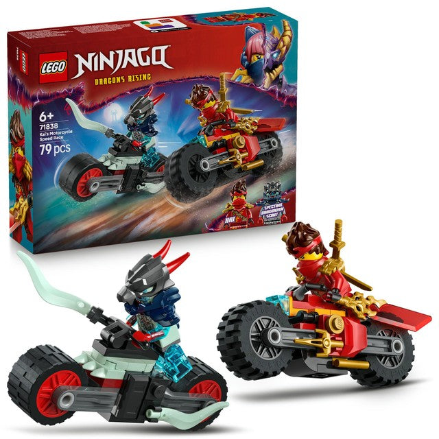LEGO Ninjago Kai's Motorcycle Speed Race building toy set 79 pieces, UK version