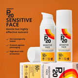 Riemann P20 Sensitive Face SPF 50+ sun cream 50ml, imported from the UK