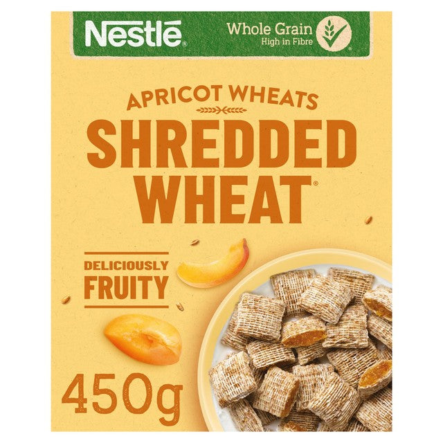 Nestle Shredded Wheat Bitesize Apricot cereal 450g (British brand)