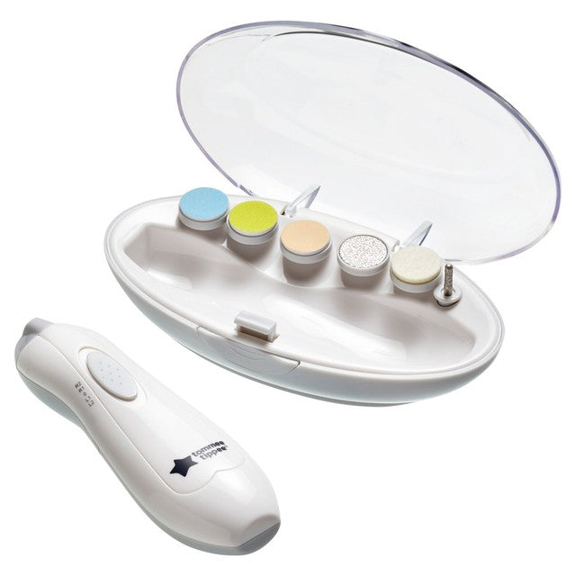 Tommee Tippee Baby Electric Nail Trimmer with six heads (British brand)