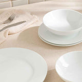 M&S white porcelain dinner set 12 piece, imported from the UK