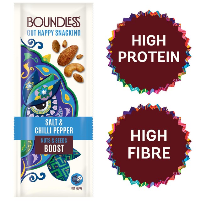 Boundless snack mix salt chilli pepper 25g imported from the UK
