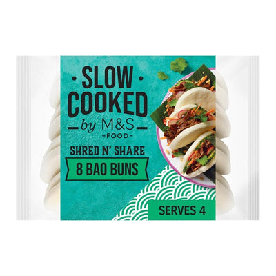 M&S M&S 8 Bao Buns Steamed Buns 224g- Buy online at McGrocer