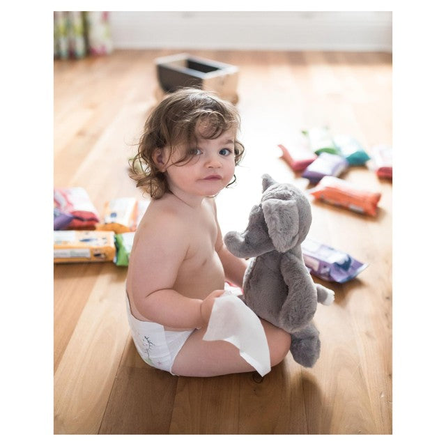 Mum & You 100% biodegradable fragrance-free baby wipes 56-pack, imported from the UK
