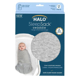 Halo SleepSack 1.5 TOG 100% Cotton Heather Grey Swaddle 0-3 mths, UK version