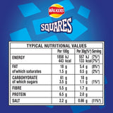Walkers Squares Salt & Vinegar crisps 104g (British brand)