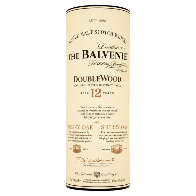 Balvenie DoubleWood 12 Year Old Single Malt Scotch Whisky 70cl - British product