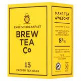 Brew Tea Co English Breakfast tea bags 15 per pack - British product