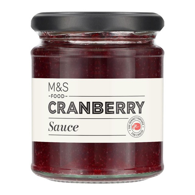 Traditional M&S Cranberry Sauce 200g jar, imported from the UK