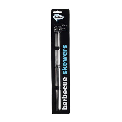 Chef Aid grillspyd sett med 4 grillspyd 25,5 cm