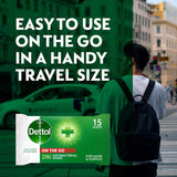 Dettol Antibacterial Wipes 2-in-1 Hands and Surfaces 15 Wipes - British product