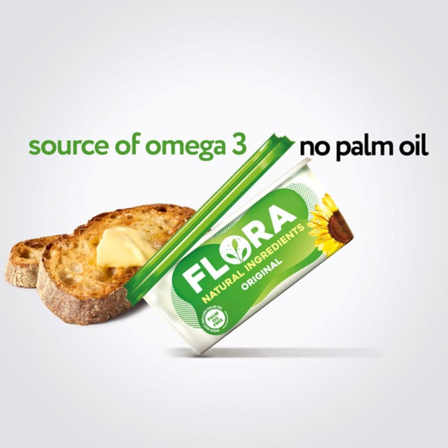 Flora Original spread 450g tub with natural ingredients - British product