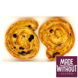 M&S gluten free pain aux raisins pastry 2 pack, imported from the UK