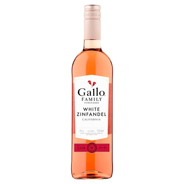 Gallo Family Vineyards White Zinfandel rose wine 75cl, UK version