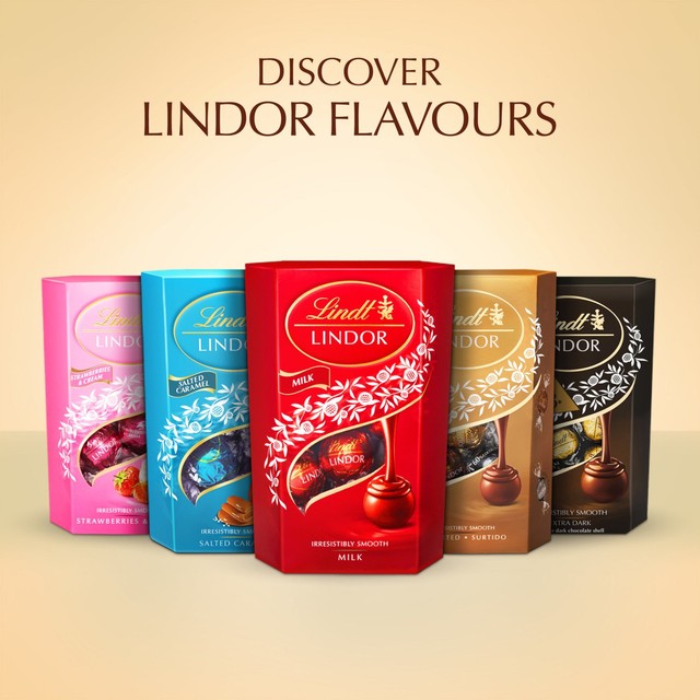 Lindt Lindor white chocolate truffles 200g, UK version