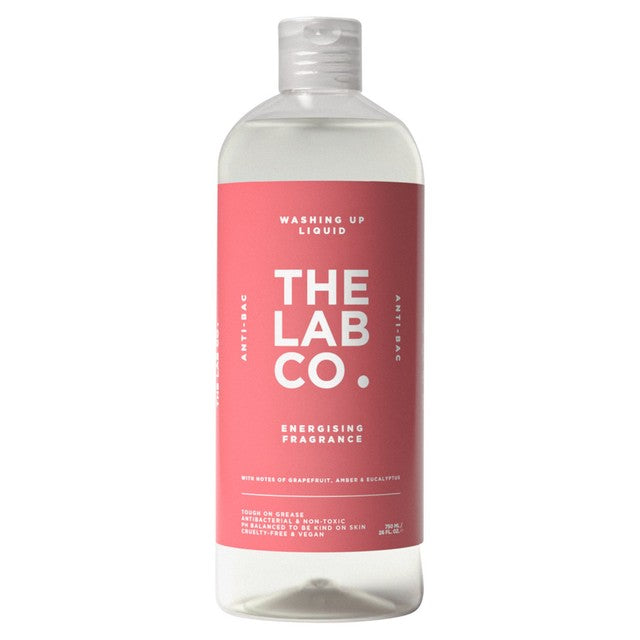The Lab Co. energising washing up liquid 750ml (British brand)