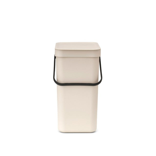 Brabantia Sort & Go waste bin soft beige 12 litre - British product