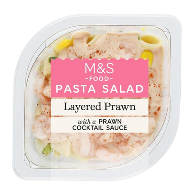 M&S Garnelen-Schichtsalat mit Cocktailsauce, verzehrfertiger Salat, 220 g