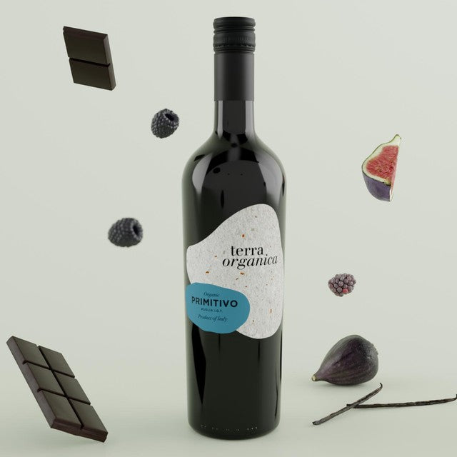 Terra Organica Primitivo red wine 75cl (British brand)