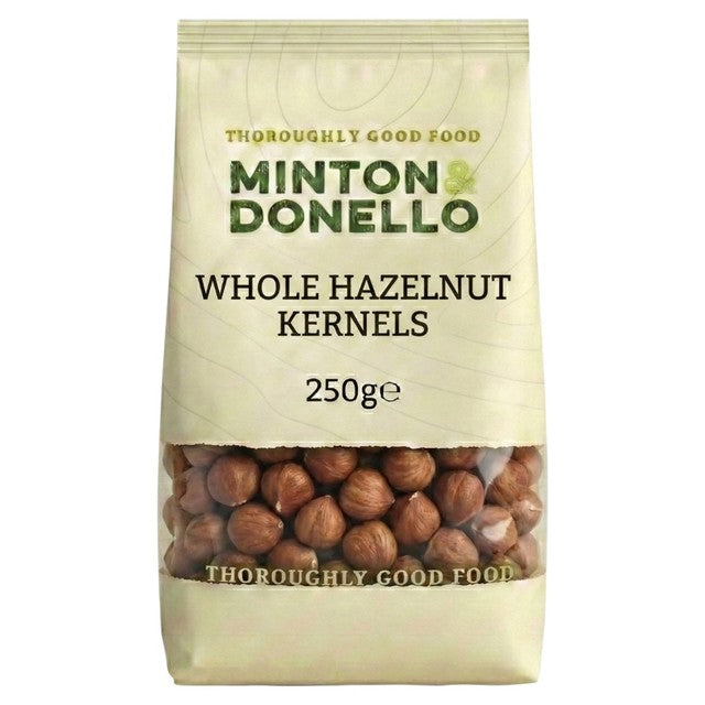 Minton & Donello whole hazelnuts 250g, imported from the UK