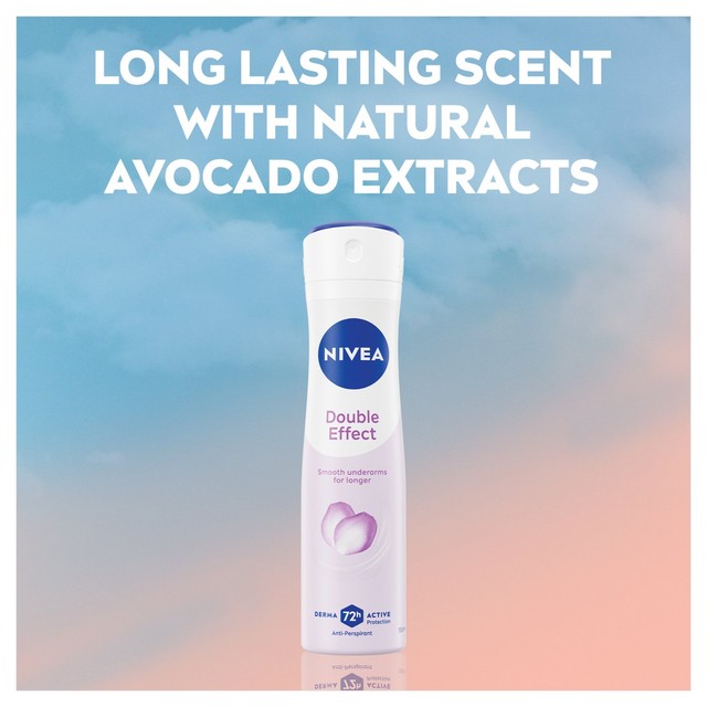 Nivea Double Effect anti-perspirant deodorant spray 150ml, imported from the UK