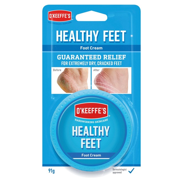O'Keeffe's Healthy Feet foot cream 91g, imported from the UK