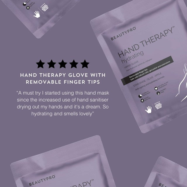 Beauty Pro hand therapy gloves with removable fingertips - British product