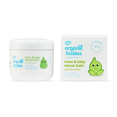 M&S Green People Organic Babies Scent Free Mum & Baby Rescue Balm Skin Care Balm 100ml- Buy online at McGrocer