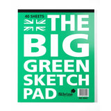 Sinclairs Silvine Big Green Recycled Sketch Book 243 x 316mm (British brand)