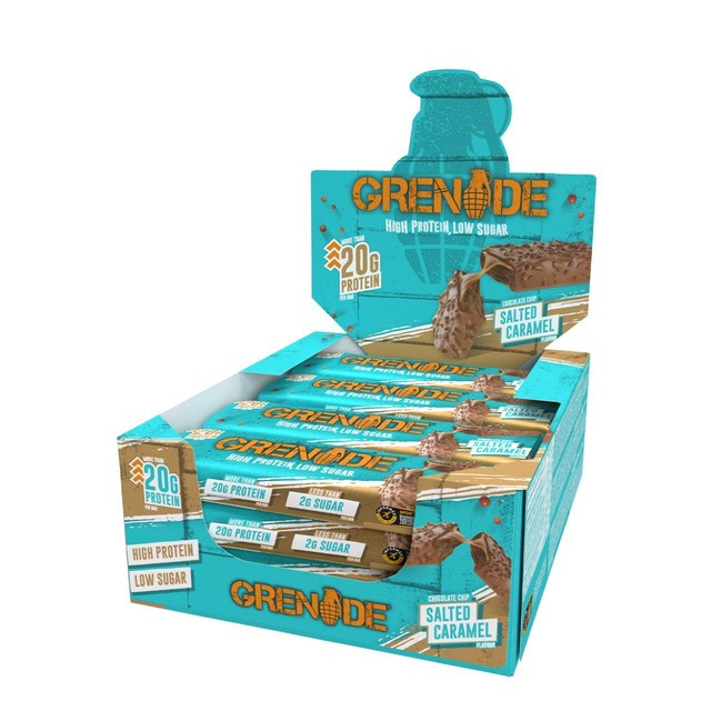 Grenade chocolate chip salted caramel protein bar 60g, UK version