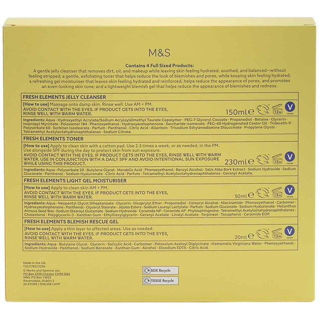 M&S Anti Blemish Icons Set 4-piece skincare (British brand)