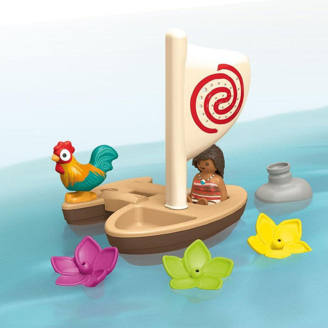 Playmobil Junior Aqua Disney Moana's Sail Boat toy, imported from the UK