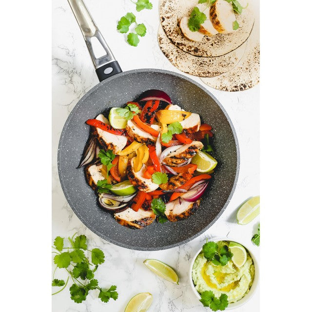 MasterClass cast aluminium non-stick wok 28cm, imported from the UK