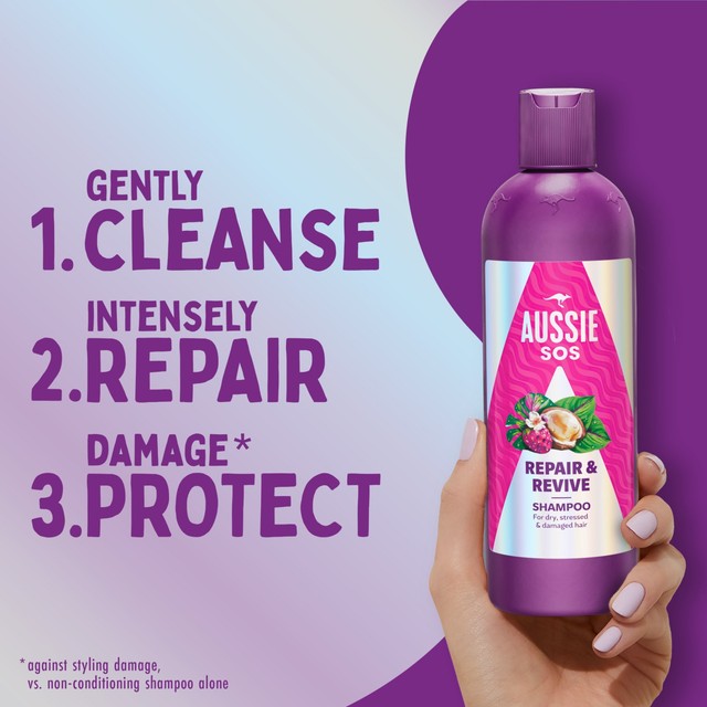Aussie SOS Repair & Revive Shampoo 300ml - British product