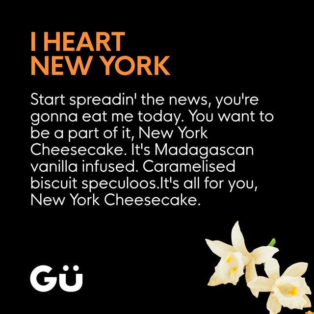 Gu New York Cheesecake dessert 2 x 70g, UK version