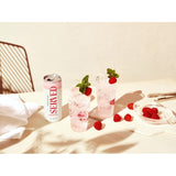 Served raspberry hard seltzer 250ml can (British brand)