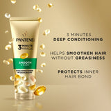 Pantene smooth & sleek deep conditioner 220ml, imported from the UK
