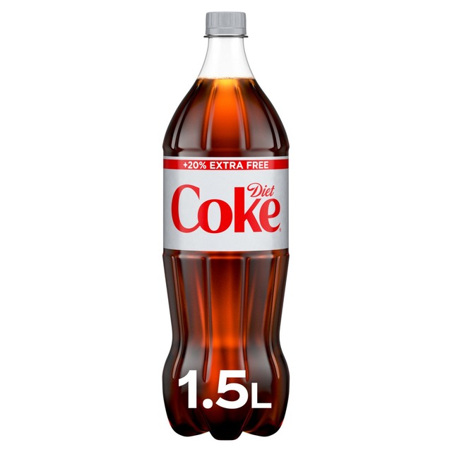 Coca-Cola Diet Coke Extra Free Cola Bottle 1500ml - British product