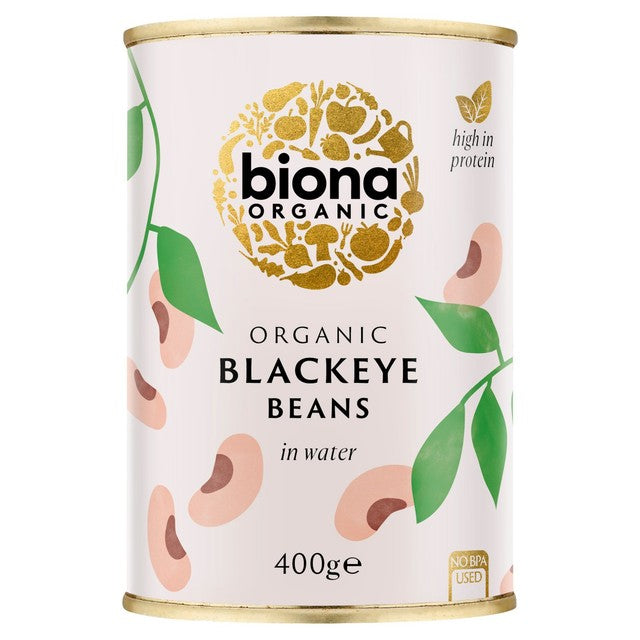Biona organic blackeye beans in water, imported from the UK