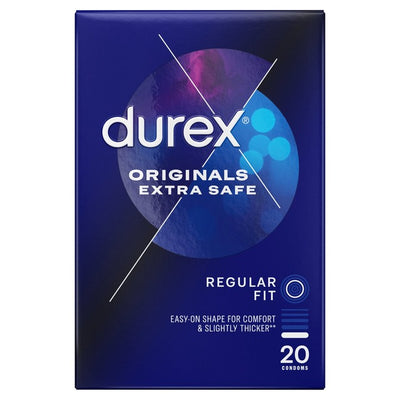 Durex Originals Extra Safe Condoms Regular Fit 20 Pack