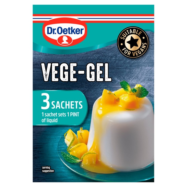 Dr. Oetker Vege-Gel vegan gelling powder 6.5g sachet - British product