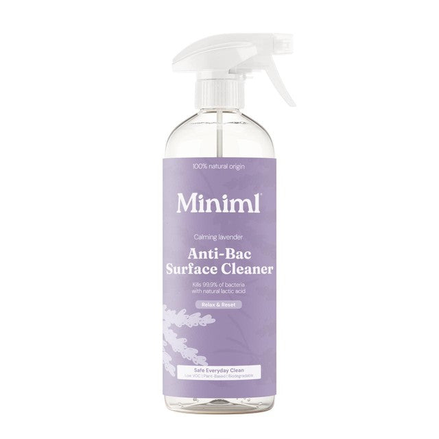 Miniml Anti-Bacterial Surface Cleaner French Lavender 750ml, imported from the UK