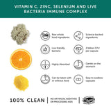Together Health immune vitamin C D3 zinc supplement capsules 30 capsules (British brand)