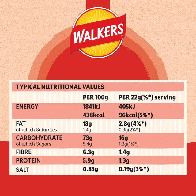 Walkers Baked potato crisps sea salt multipack (British brand)