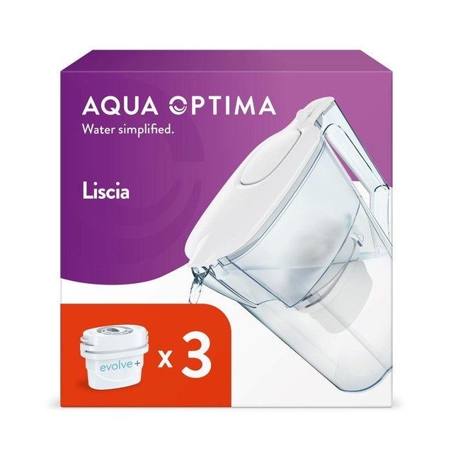 Aqua Optima Liscia water filter jug 2.5L - British product